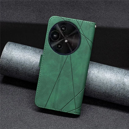 BINFEN COLOR BF05 For TCL 50 XL 5G Case Stand Wallet PU Leather Geometric Phone Cover