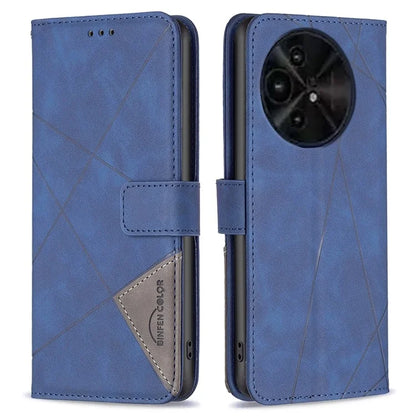 BINFEN COLOR BF05 For TCL 50 XL 5G Case Stand Wallet PU Leather Geometric Phone Cover