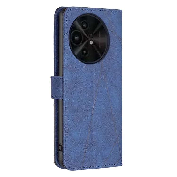 BINFEN COLOR BF05 For TCL 50 XL 5G Case Stand Wallet PU Leather Geometric Phone Cover