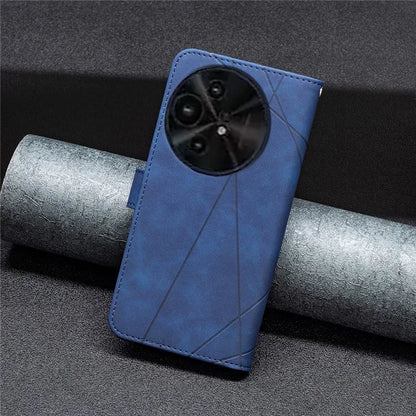 BINFEN COLOR BF05 For TCL 50 XL 5G Case Stand Wallet PU Leather Geometric Phone Cover