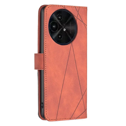 BINFEN COLOR BF05 For TCL 50 XL 5G Case Stand Wallet PU Leather Geometric Phone Cover