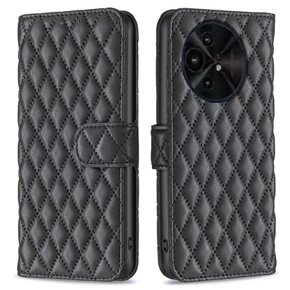 BINFEN COLOR BF Style-14 For TCL 50 XE 5G / 50 XL 5G Case Rhombus Grid PU Leather Wallet Phone Cover