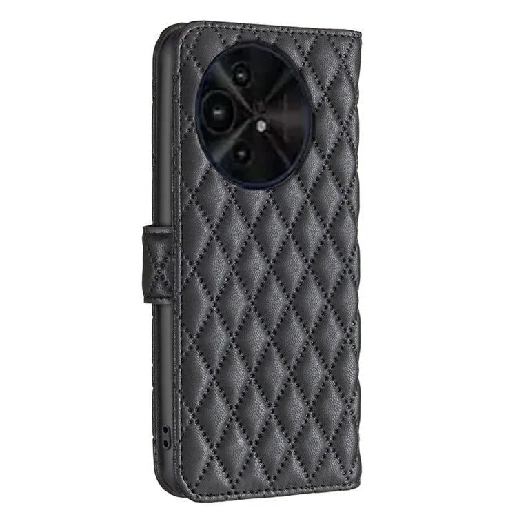 BINFEN COLOR BF Style-14 For TCL 50 XE 5G / 50 XL 5G Case Rhombus Grid PU Leather Wallet Phone Cover