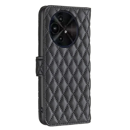 BINFEN COLOR BF Style-14 For TCL 50 XE 5G / 50 XL 5G Case Rhombus Grid PU Leather Wallet Phone Cover