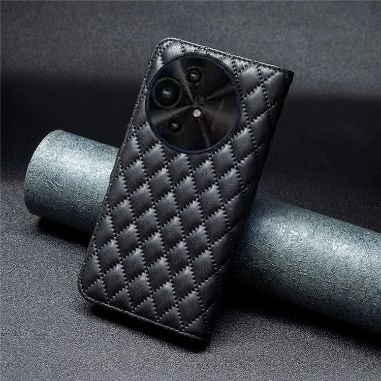 BINFEN COLOR BF Style-14 For TCL 50 XE 5G / 50 XL 5G Case Rhombus Grid PU Leather Wallet Phone Cover