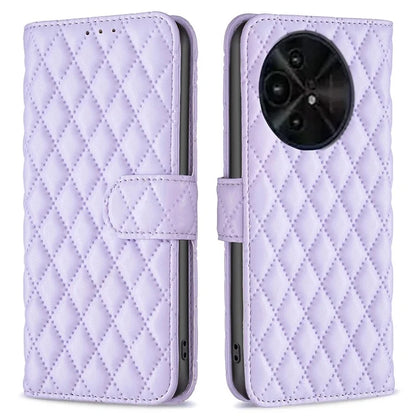 BINFEN COLOR BF Style-14 For TCL 50 XE 5G / 50 XL 5G Case Rhombus Grid PU Leather Wallet Phone Cover