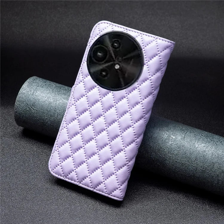 BINFEN COLOR BF Style-14 For TCL 50 XE 5G / 50 XL 5G Case Rhombus Grid PU Leather Wallet Phone Cover