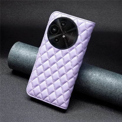 BINFEN COLOR BF Style-14 For TCL 50 XE 5G / 50 XL 5G Case Rhombus Grid PU Leather Wallet Phone Cover
