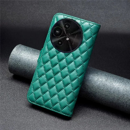 BINFEN COLOR BF Style-14 For TCL 50 XE 5G / 50 XL 5G Case Rhombus Grid PU Leather Wallet Phone Cover