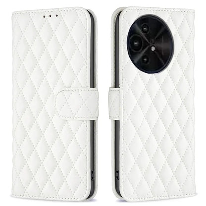 BINFEN COLOR BF Style-14 For TCL 50 XE 5G / 50 XL 5G Case Rhombus Grid PU Leather Wallet Phone Cover