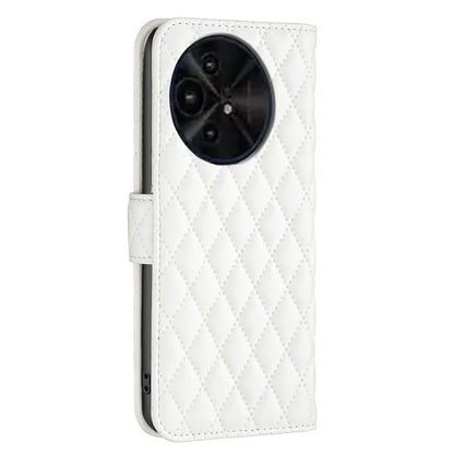 BINFEN COLOR BF Style-14 For TCL 50 XE 5G / 50 XL 5G Case Rhombus Grid PU Leather Wallet Phone Cover