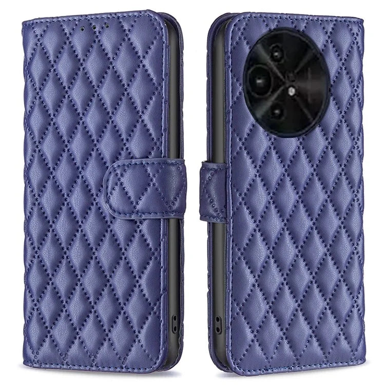 BINFEN COLOR BF Style-14 For TCL 50 XE 5G / 50 XL 5G Case Rhombus Grid PU Leather Wallet Phone Cover