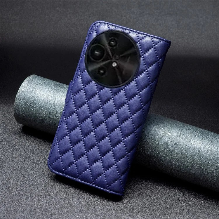 BINFEN COLOR BF Style-14 For TCL 50 XE 5G / 50 XL 5G Case Rhombus Grid PU Leather Wallet Phone Cover