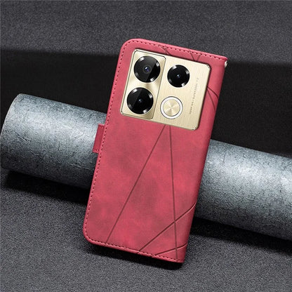 BINFEN COLOR BF05 For Infinix Note 40 Pro 4G / 5G / Note 40 Pro+ Geometric Leather Wallet Cover