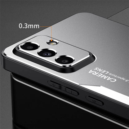 For Samsung Galaxy A05s 4G Case Aluminum Alloy+TPU+PC Drop-proof Phone Back Cover