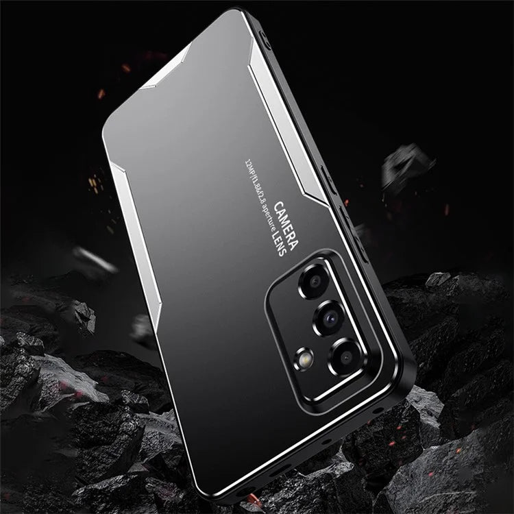 For Samsung Galaxy A05s 4G Case Aluminum Alloy+TPU+PC Drop-proof Phone Back Cover
