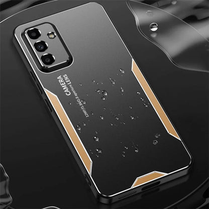 For Samsung Galaxy A05s 4G Case Aluminum Alloy+TPU+PC Drop-proof Phone Back Cover