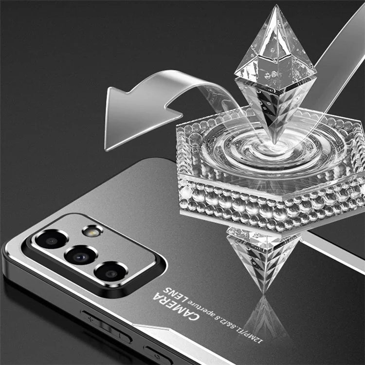 For Samsung Galaxy A05s 4G Case Aluminum Alloy+TPU+PC Drop-proof Phone Back Cover