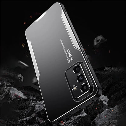 For Samsung Galaxy A05s 4G Case Aluminum Alloy+TPU+PC Drop-proof Phone Back Cover