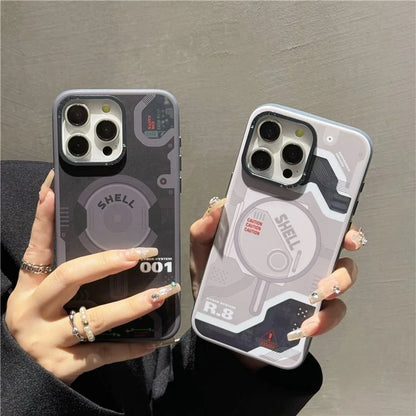 For iPhone 13 Pro Max Case Compatible with MagSafe Electronic Board Pattern PC+TPU Phone Cover