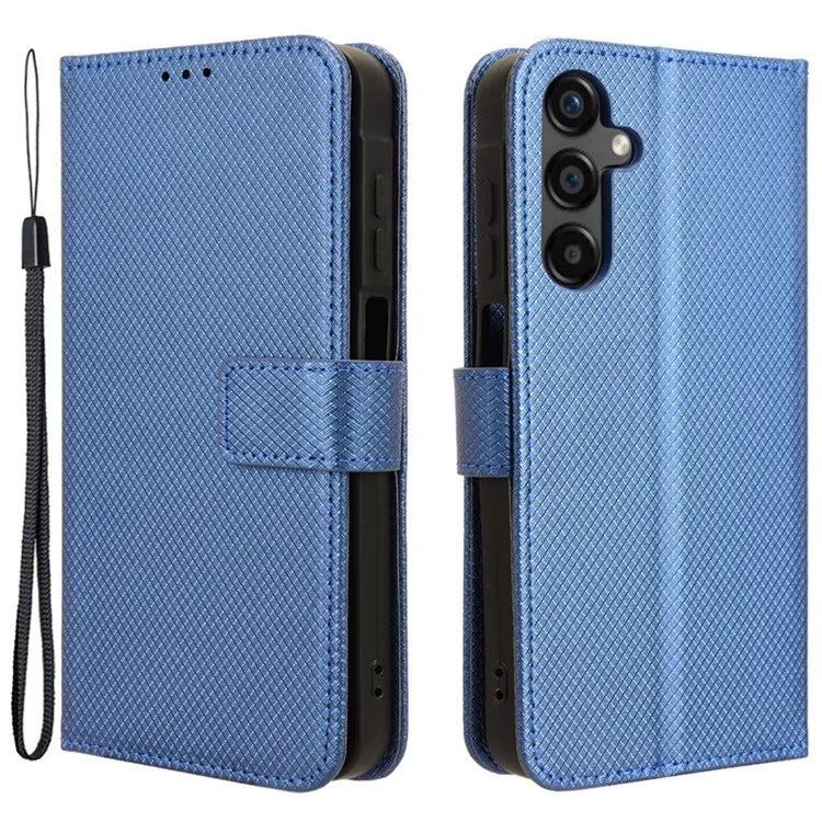 For Samsung Galaxy M55 5G / C55 5G / F55 5G Case Diamond Texture PU Leather Wallet Phone Cover TPU Inner Shell