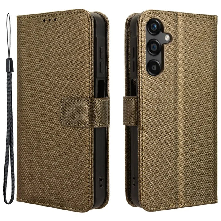 For Samsung Galaxy M55 5G / C55 5G / F55 5G Case Diamond Texture PU Leather Wallet Phone Cover TPU Inner Shell