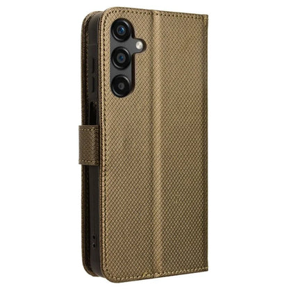 For Samsung Galaxy M55 5G / C55 5G / F55 5G Case Diamond Texture PU Leather Wallet Phone Cover TPU Inner Shell