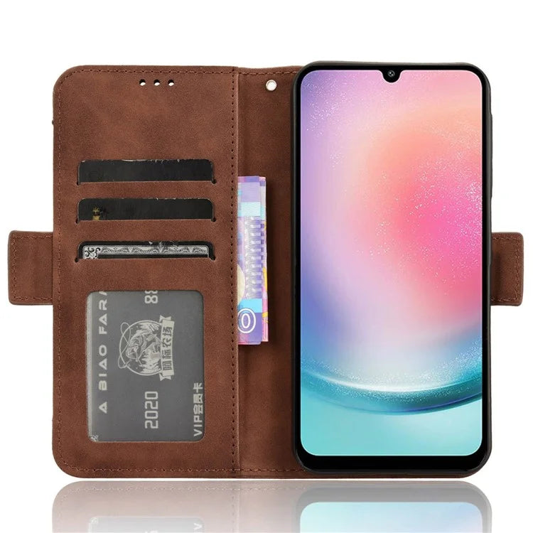 For Samsung Galaxy M55 5G / C55 5G / F55 5G Leather Case Multiple Card Slots Wallet Flip Phone Cover