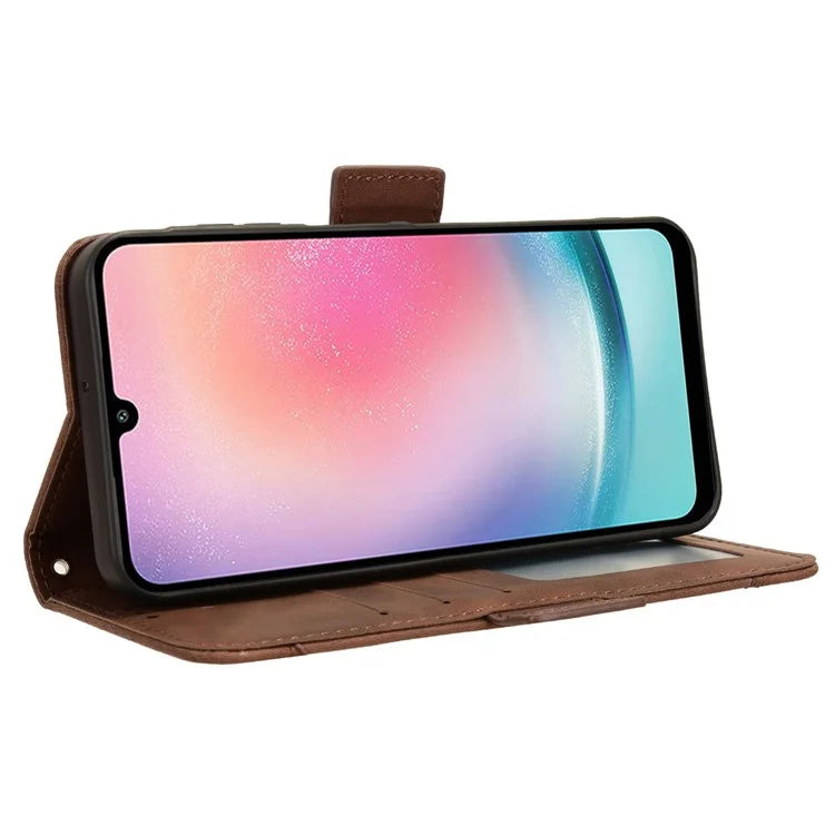 For Samsung Galaxy M55 5G / C55 5G / F55 5G Leather Case Multiple Card Slots Wallet Flip Phone Cover