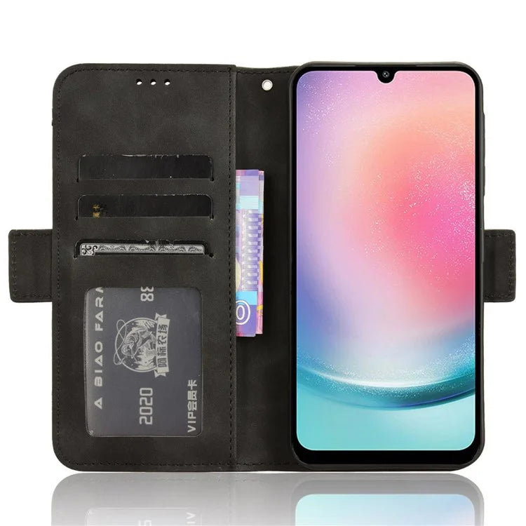 For Samsung Galaxy M55 5G / C55 5G / F55 5G Leather Case Multiple Card Slots Wallet Flip Phone Cover