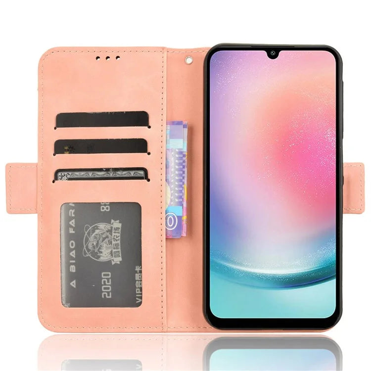 For Samsung Galaxy M55 5G / C55 5G / F55 5G Leather Case Multiple Card Slots Wallet Flip Phone Cover