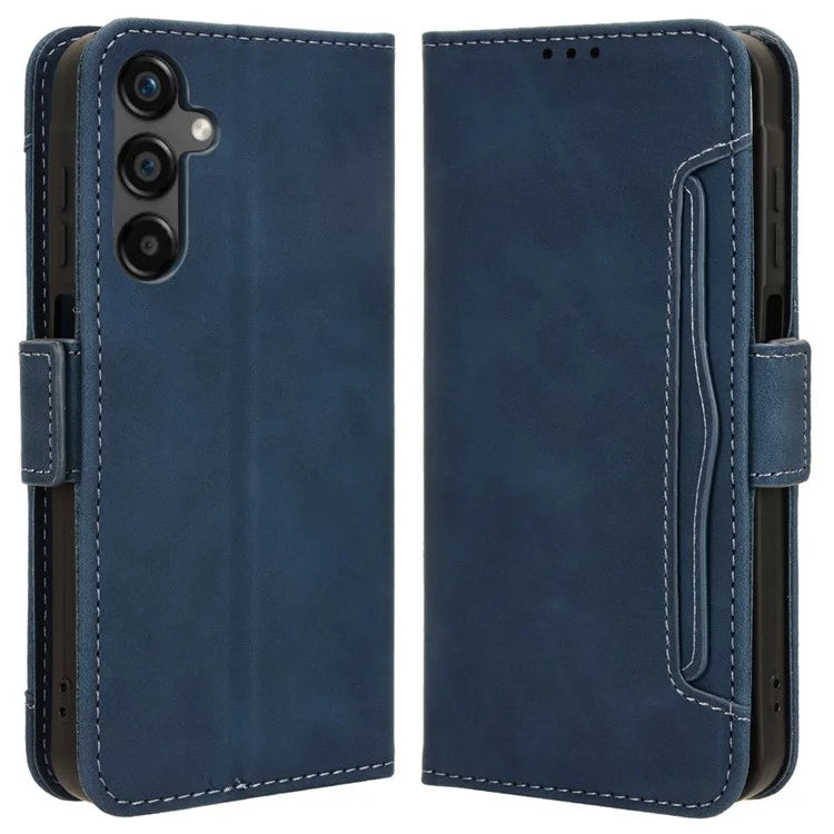 For Samsung Galaxy M55 5G / C55 5G / F55 5G Leather Case Multiple Card Slots Wallet Flip Phone Cover