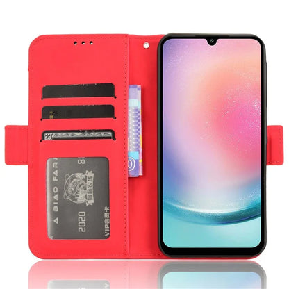 For Samsung Galaxy M55 5G / C55 5G / F55 5G Leather Case Multiple Card Slots Wallet Flip Phone Cover
