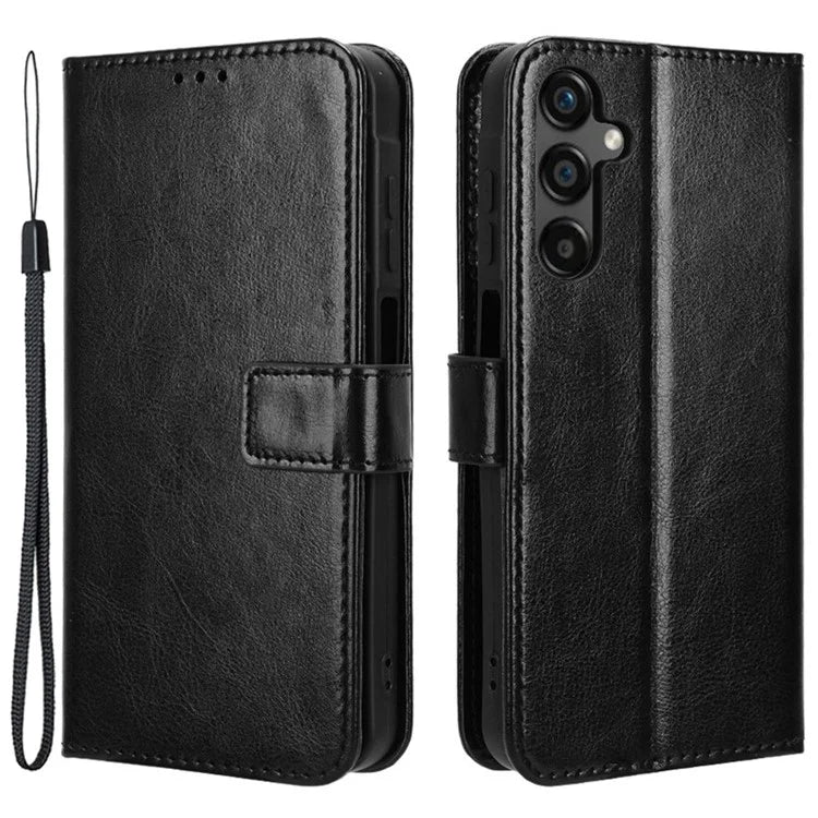 For Samsung Galaxy M55 5G / C55 5G / F55 5G Case Crazy Horse Texture Leather Phone Cover with Wallet Stand