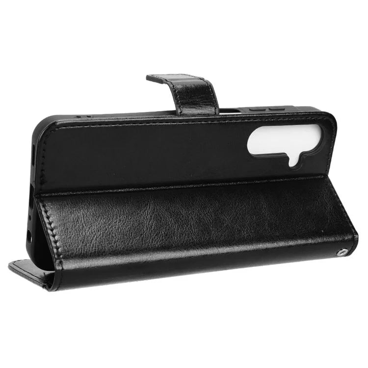 For Samsung Galaxy M55 5G / C55 5G / F55 5G Case Crazy Horse Texture Leather Phone Cover with Wallet Stand