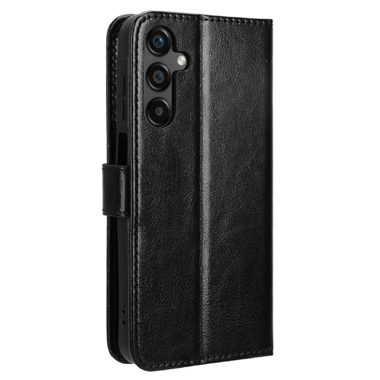 For Samsung Galaxy M55 5G / C55 5G / F55 5G Case Crazy Horse Texture Leather Phone Cover with Wallet Stand