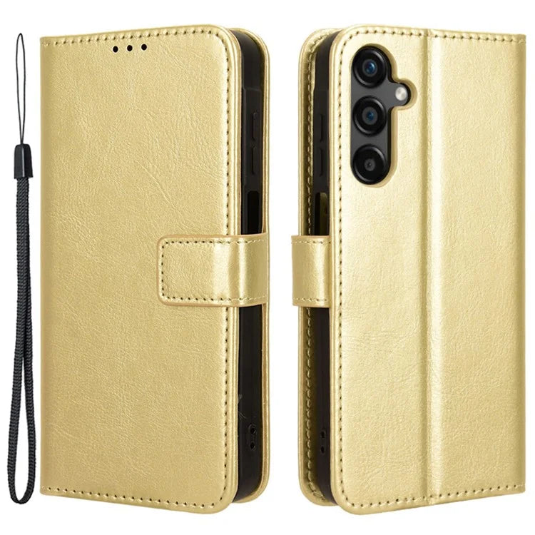 For Samsung Galaxy M55 5G / C55 5G / F55 5G Case Crazy Horse Texture Leather Phone Cover with Wallet Stand
