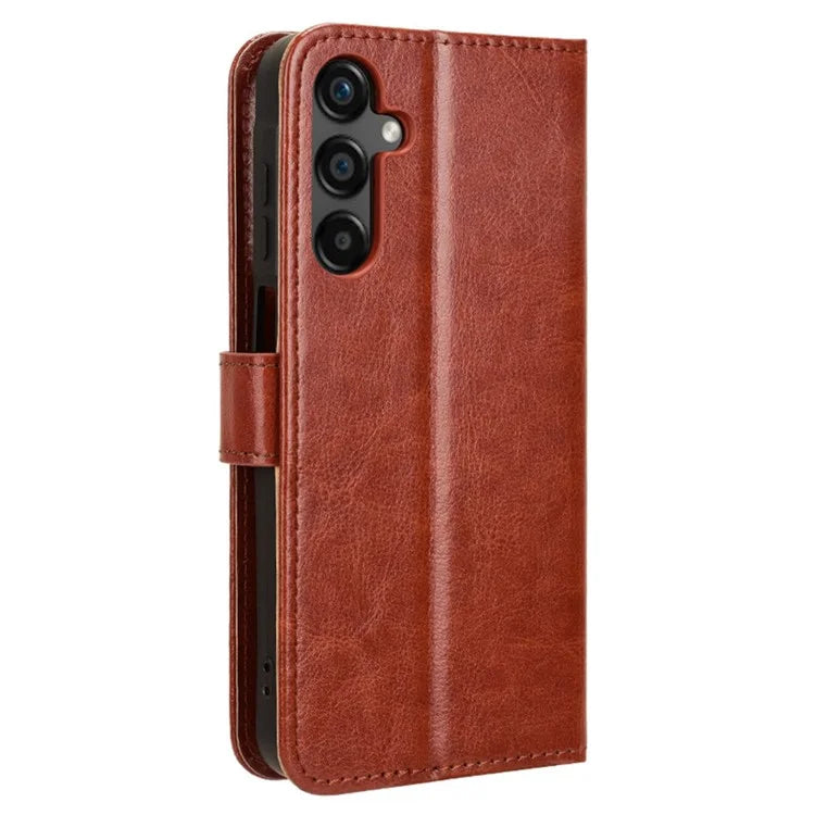 For Samsung Galaxy M55 5G / C55 5G / F55 5G Case Crazy Horse Texture Leather Phone Cover with Wallet Stand