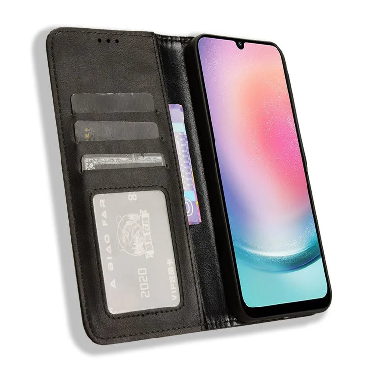 For Samsung Galaxy M55 5G / C55 5G / F55 5G Wallet Phone Case Retro Leather Flip Cover