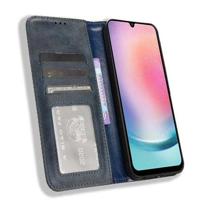 For Samsung Galaxy M55 5G / C55 5G / F55 5G Wallet Phone Case Retro Leather Flip Cover