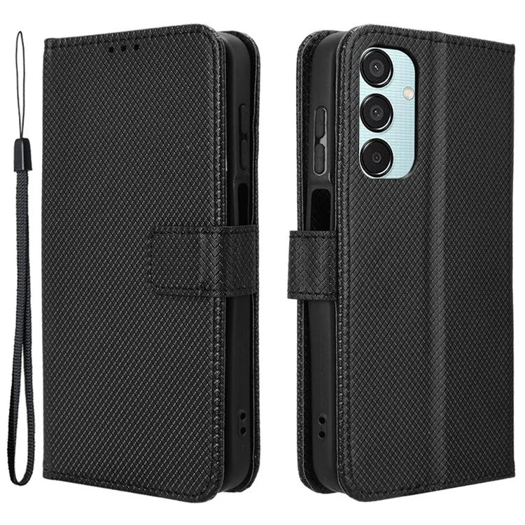 For Samsung Galaxy F15 5G / M15 5G Wallet Case Diamond Texture Leather Phone Cover