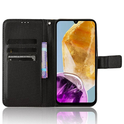 For Samsung Galaxy F15 5G / M15 5G Wallet Case Diamond Texture Leather Phone Cover