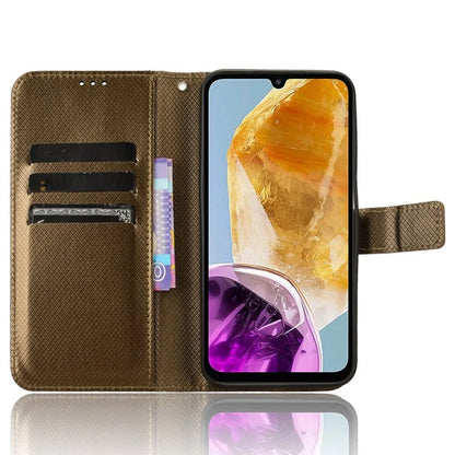 For Samsung Galaxy F15 5G / M15 5G Wallet Case Diamond Texture Leather Phone Cover
