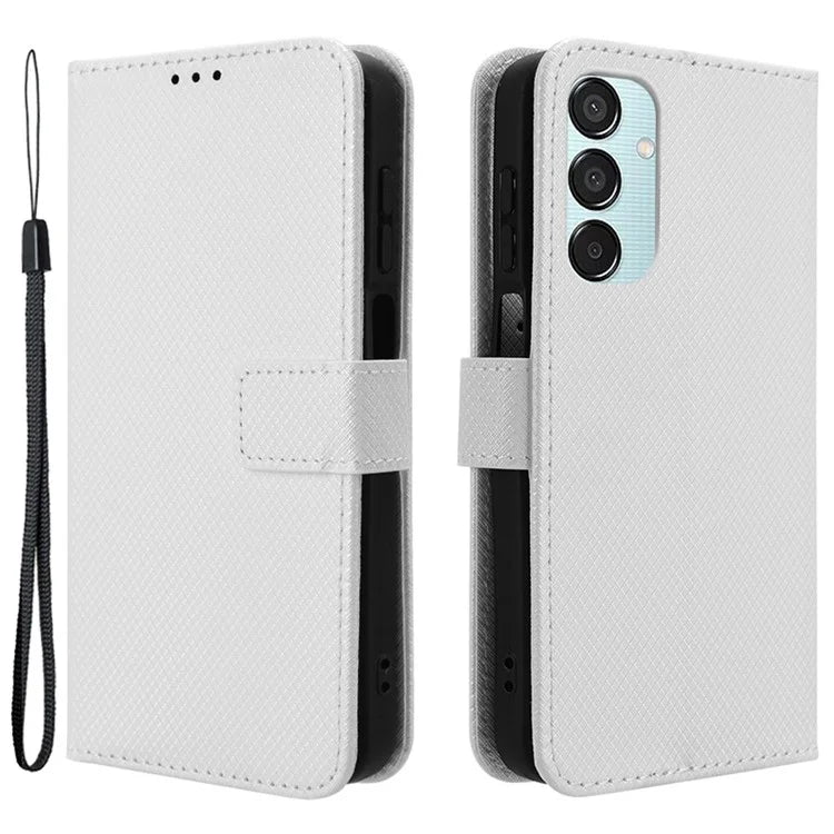For Samsung Galaxy F15 5G / M15 5G Wallet Case Diamond Texture Leather Phone Cover
