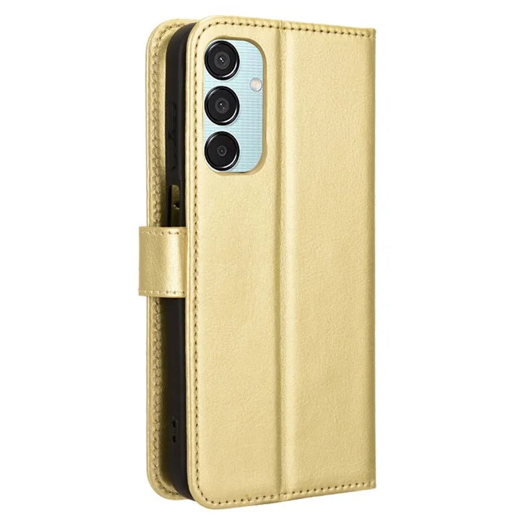 For Samsung Galaxy F15 5G / M15 5G Case Bump Proof PU Leather Crazy Horse Texture Phone Cover