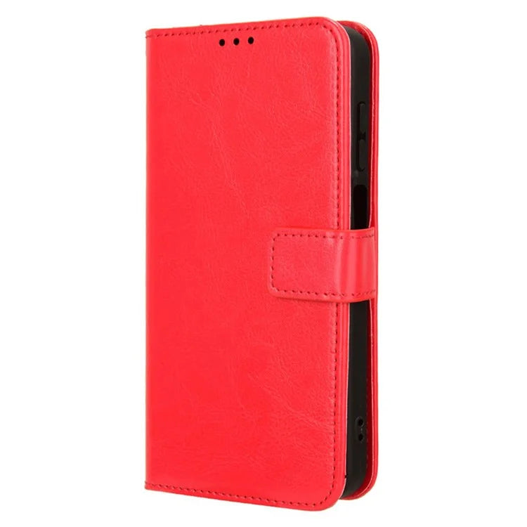 For Samsung Galaxy F15 5G / M15 5G Case Bump Proof PU Leather Crazy Horse Texture Phone Cover