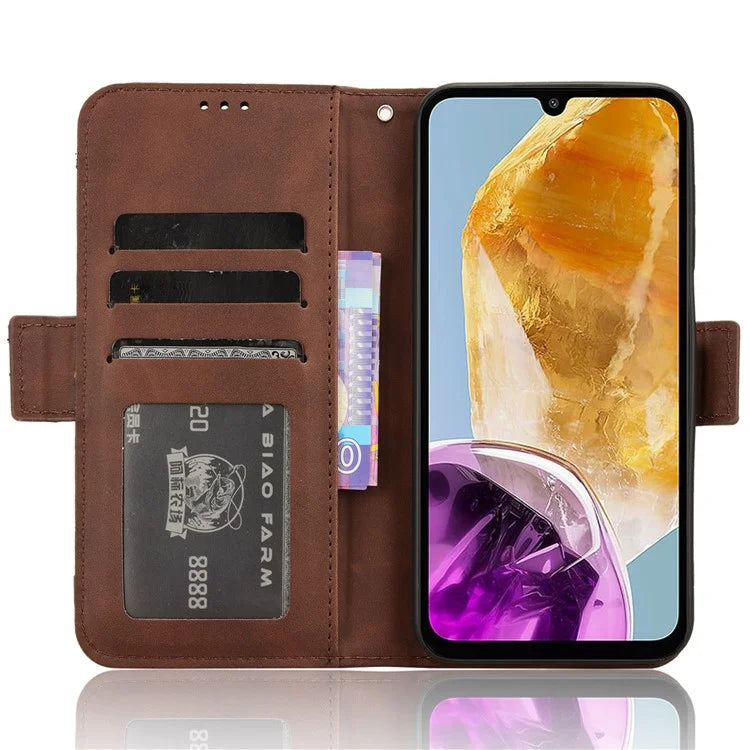 For Samsung Galaxy F15 5G / M15 5G Phone Case Multiple Card Slots Leather Phone Cover