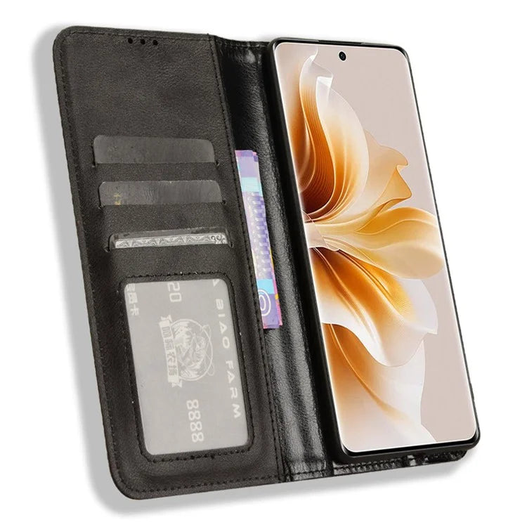 For Oppo F27 Pro 5G / Oppo F27 Pro+ 5G / A3 Pro (China) 5G Case Retro Leather Drop-Resistant Phone Wallet Cover