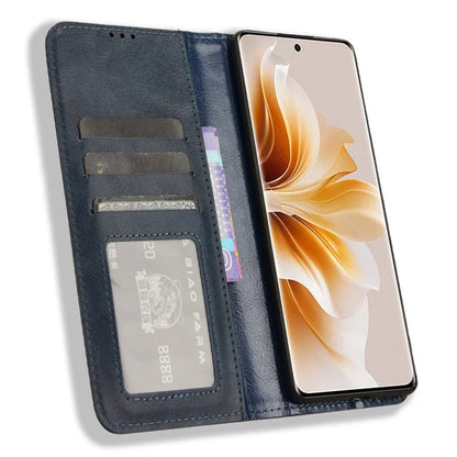 For Oppo F27 Pro 5G / Oppo F27 Pro+ 5G / A3 Pro (China) 5G Case Retro Leather Drop-Resistant Phone Wallet Cover