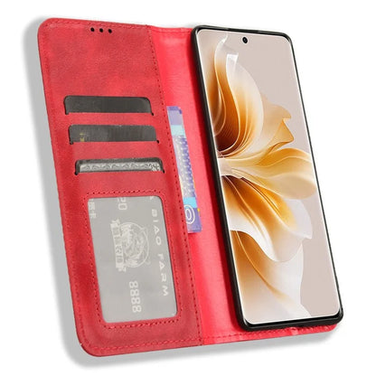 For Oppo F27 Pro 5G / Oppo F27 Pro+ 5G / A3 Pro (China) 5G Case Retro Leather Drop-Resistant Phone Wallet Cover
